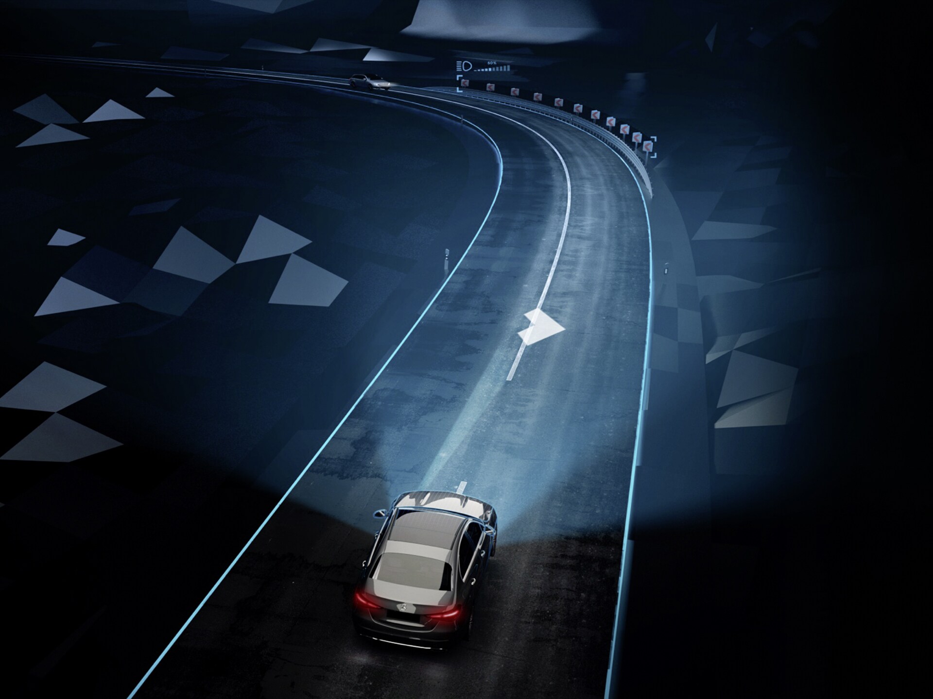 Farurile DIGITIAL LIGHT de la Mercedes-Benz.