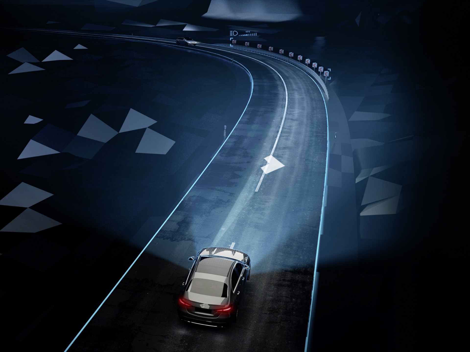 DIGITIAL LIGHT | Siguranță | Mercedes-Benz Farurile DIGITIAL LIGHT de la Mercedes-Benz.
