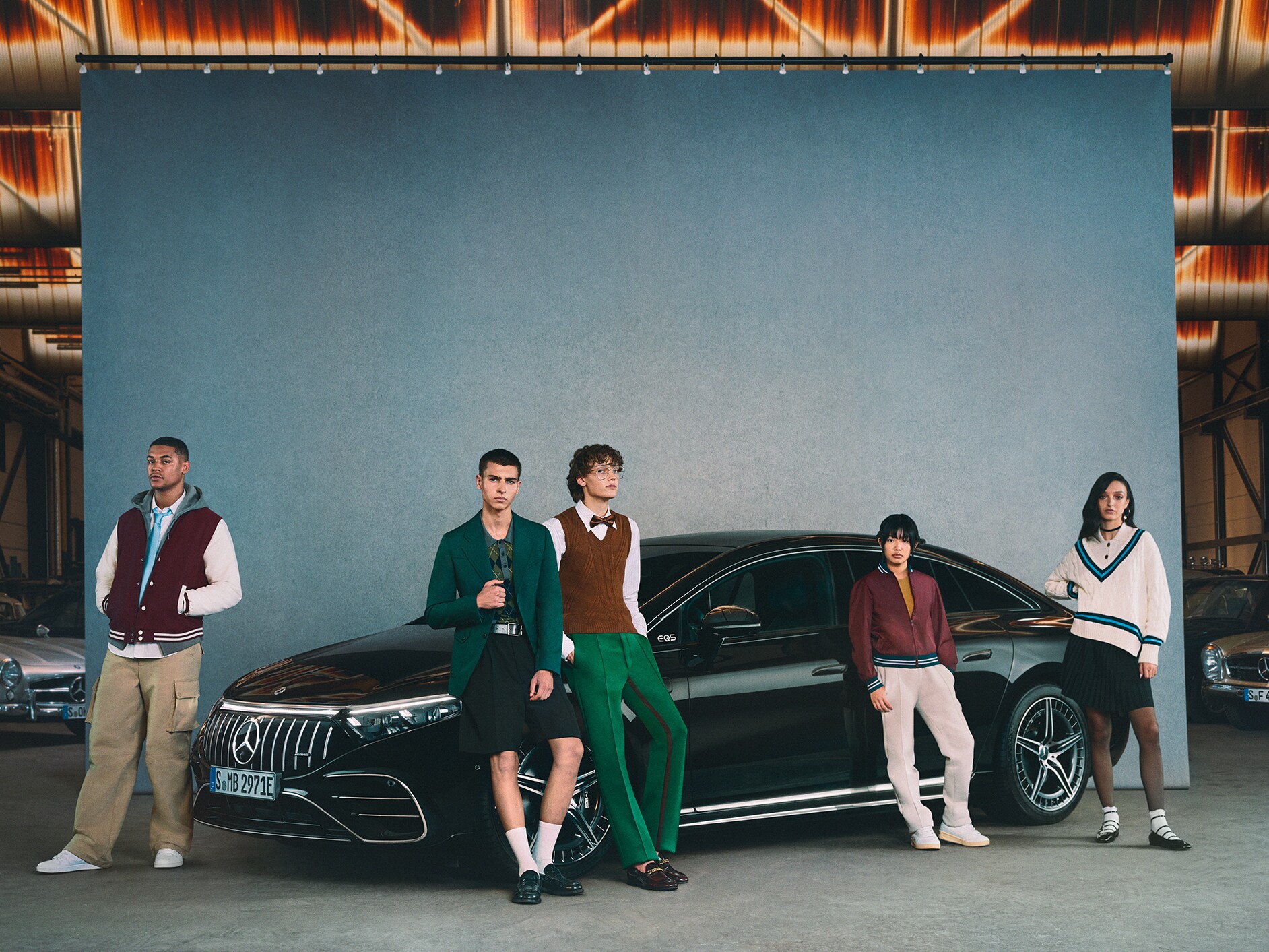 Modelul EQS de la Mercedes-Benz.