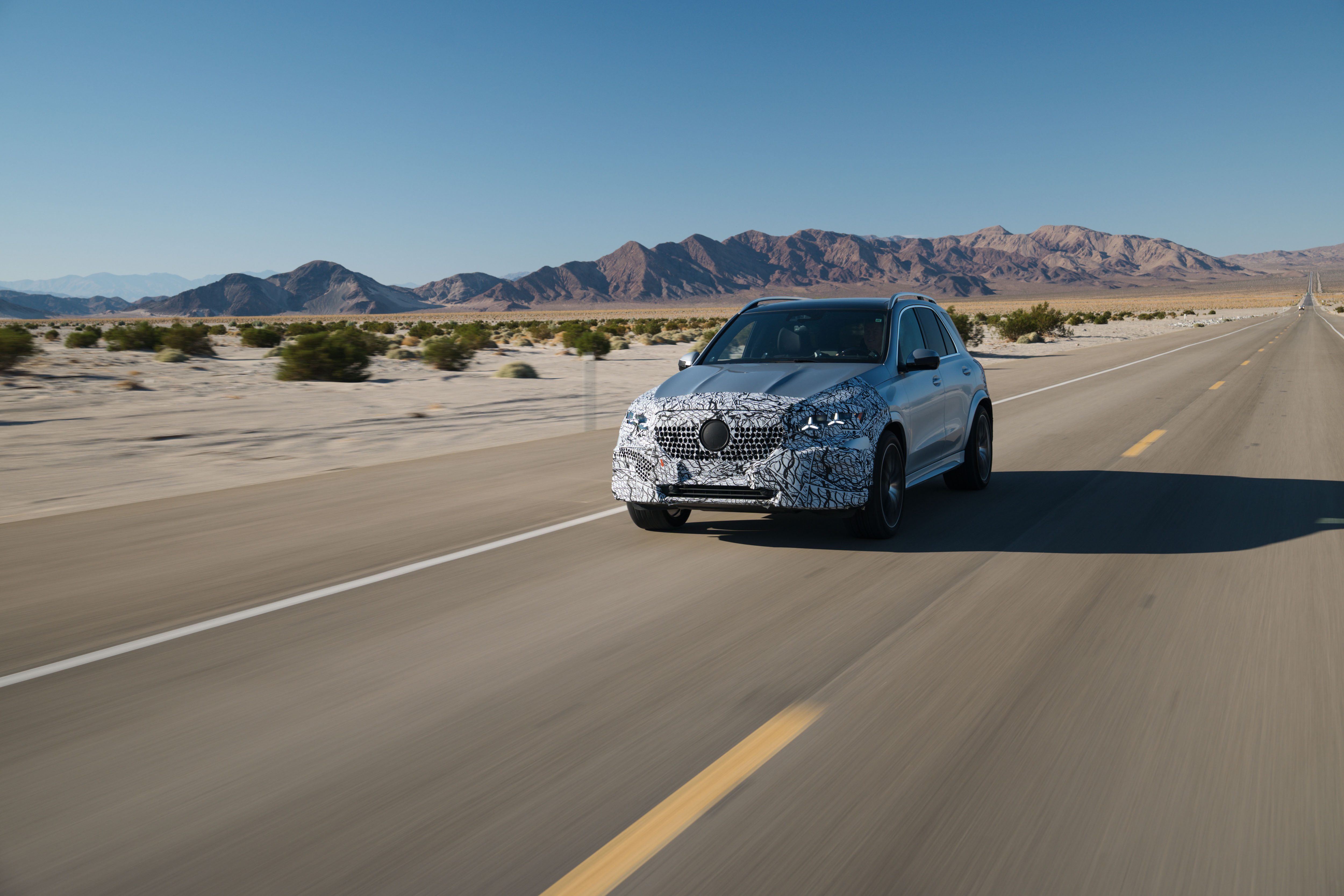 Noul GLE Noul GLE într-un test drive în Nevada.