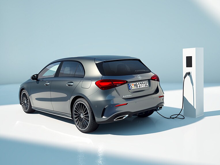 O reprezentare a procesului de încărcare a modelului Clasa A Plug-in Hybrid.