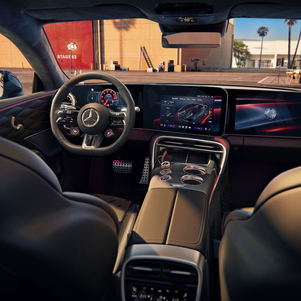 Scaunele AMG Performance din modelul GT Coupé cu 4 uși de la Mercedes-AMG.