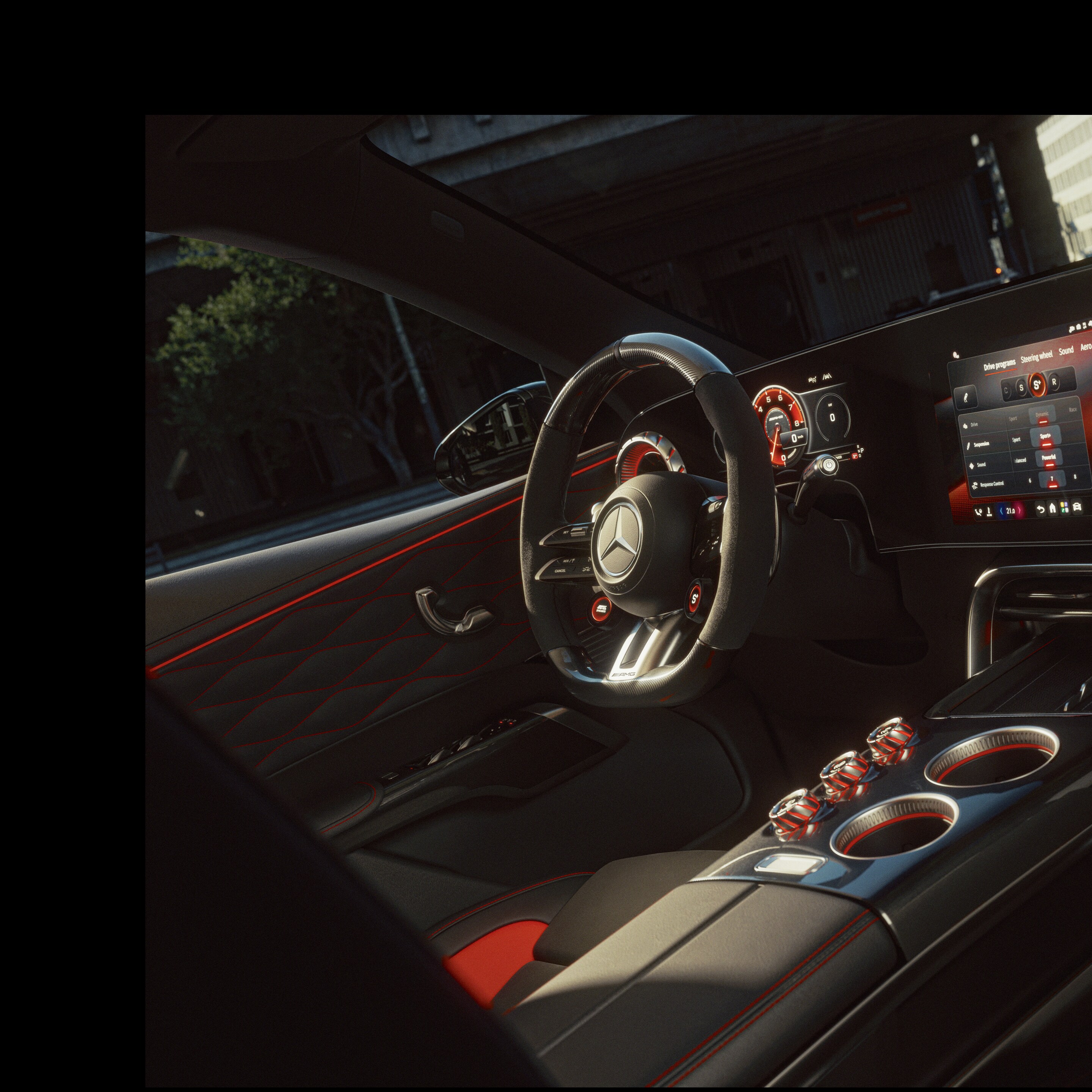 Interiorul noului GT SUV de la Mercedes-AMG.