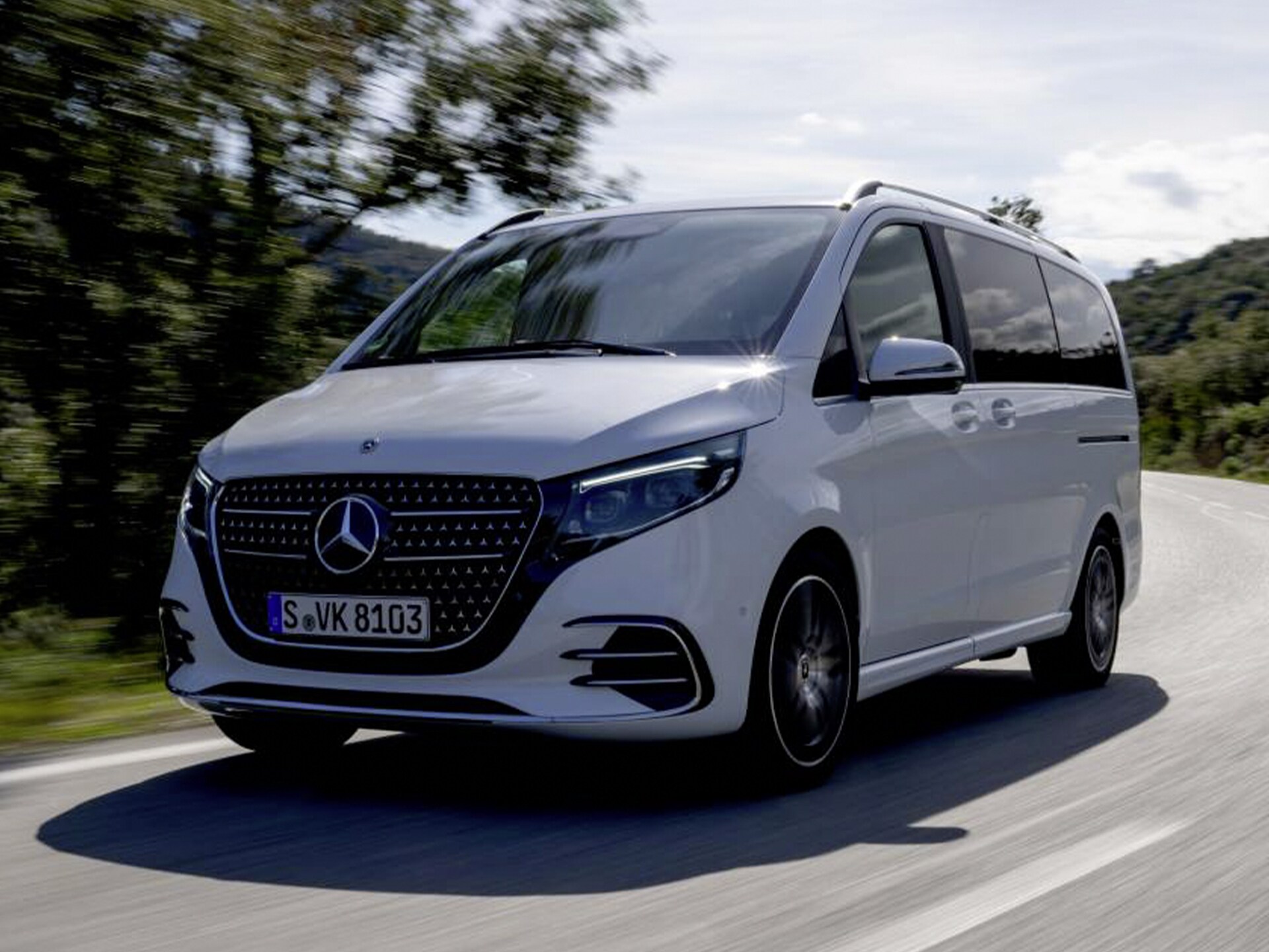  Exteriorul modelului Mercedes-Benz Clasa V.