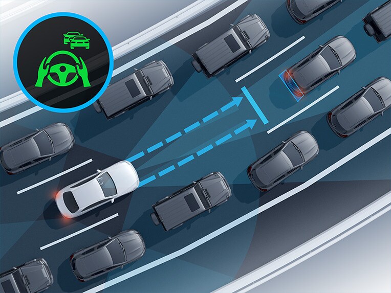 Asistentul activ Stop-and-Go în Mercedes-Benz clasa C model T.