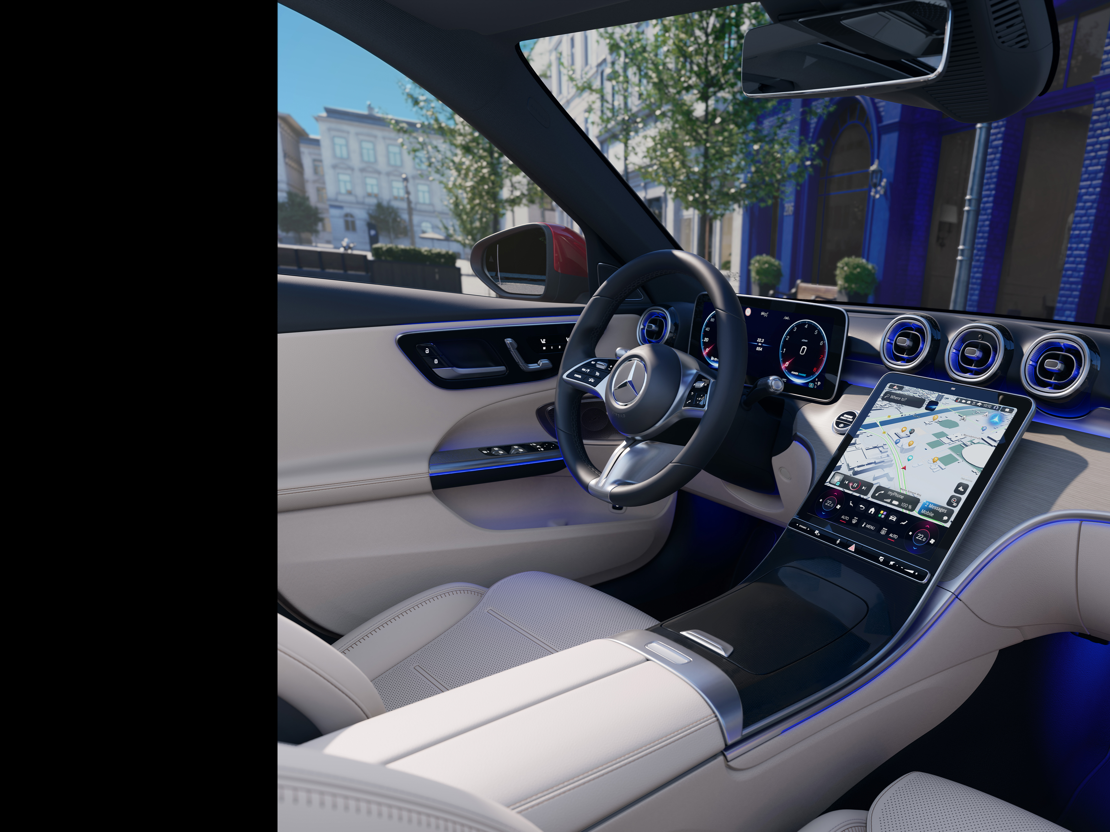 Interior | Clasa C model T | Mercedes-Benz Interiorul Clasei C model T de la Mercedes-Benz.