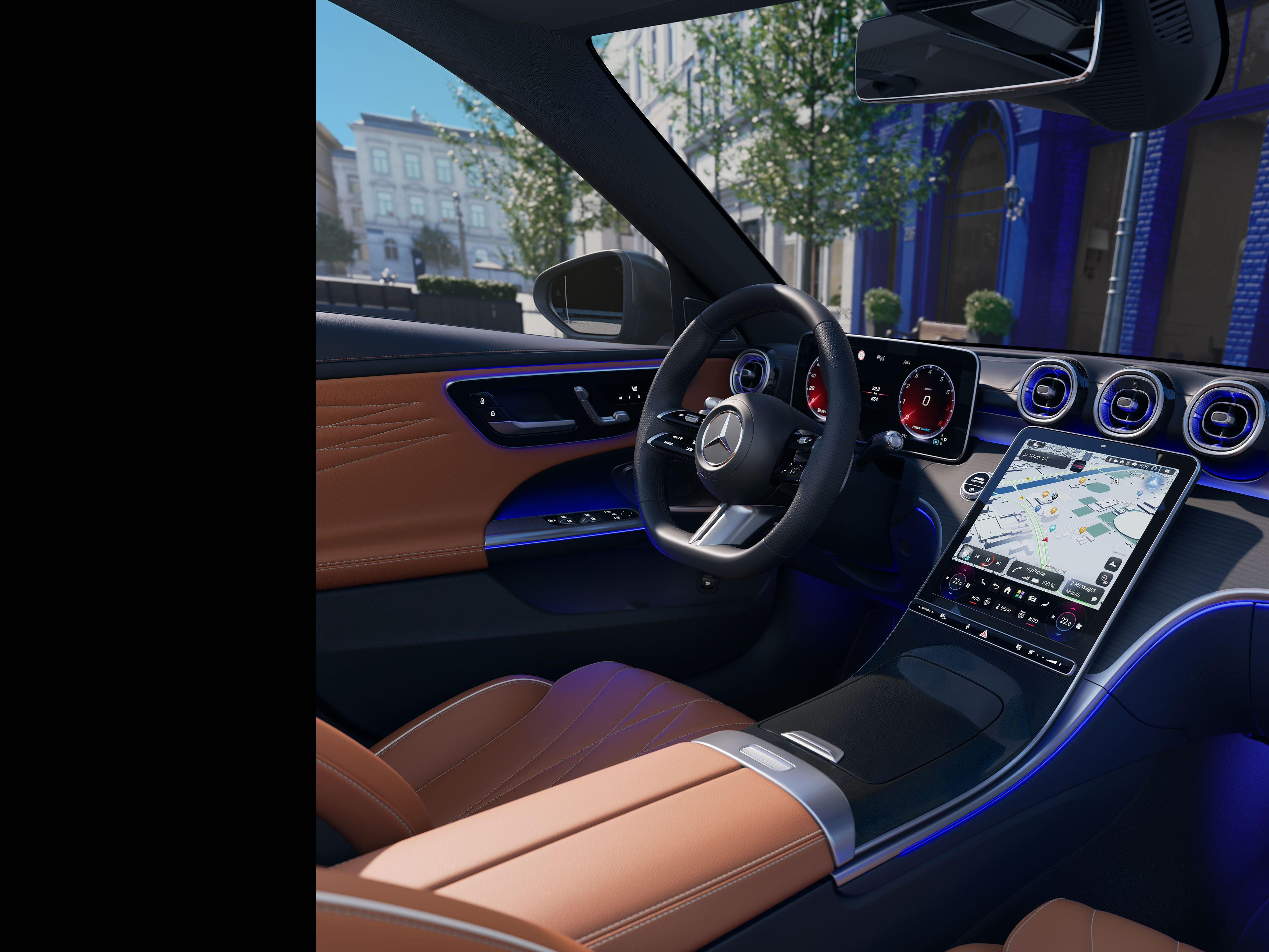 Interior | Clasa C limuzină | Mercedes-Benz Interiorul noului model Clasa C limuzină de la Mercedes-Benz.