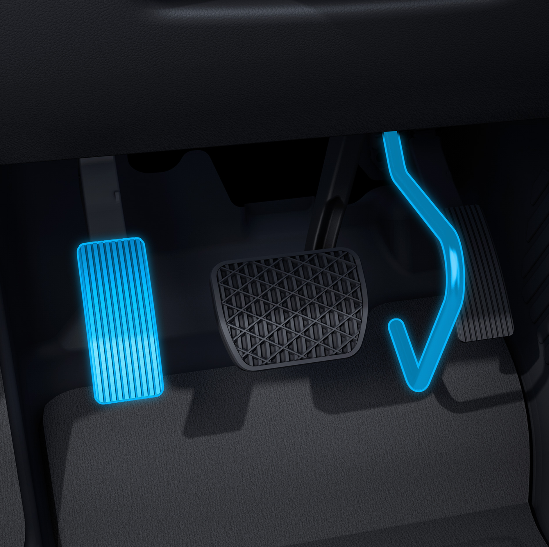 Mutarea pedalei de accelerație (electronică) | Sisteme de asistență la rulare | Mercedes-Benz O imagine detaliată a mutării pedalei de accelerație (electronice) în combinație cu autovehiculele adaptate persoanelor cu dizabilități.