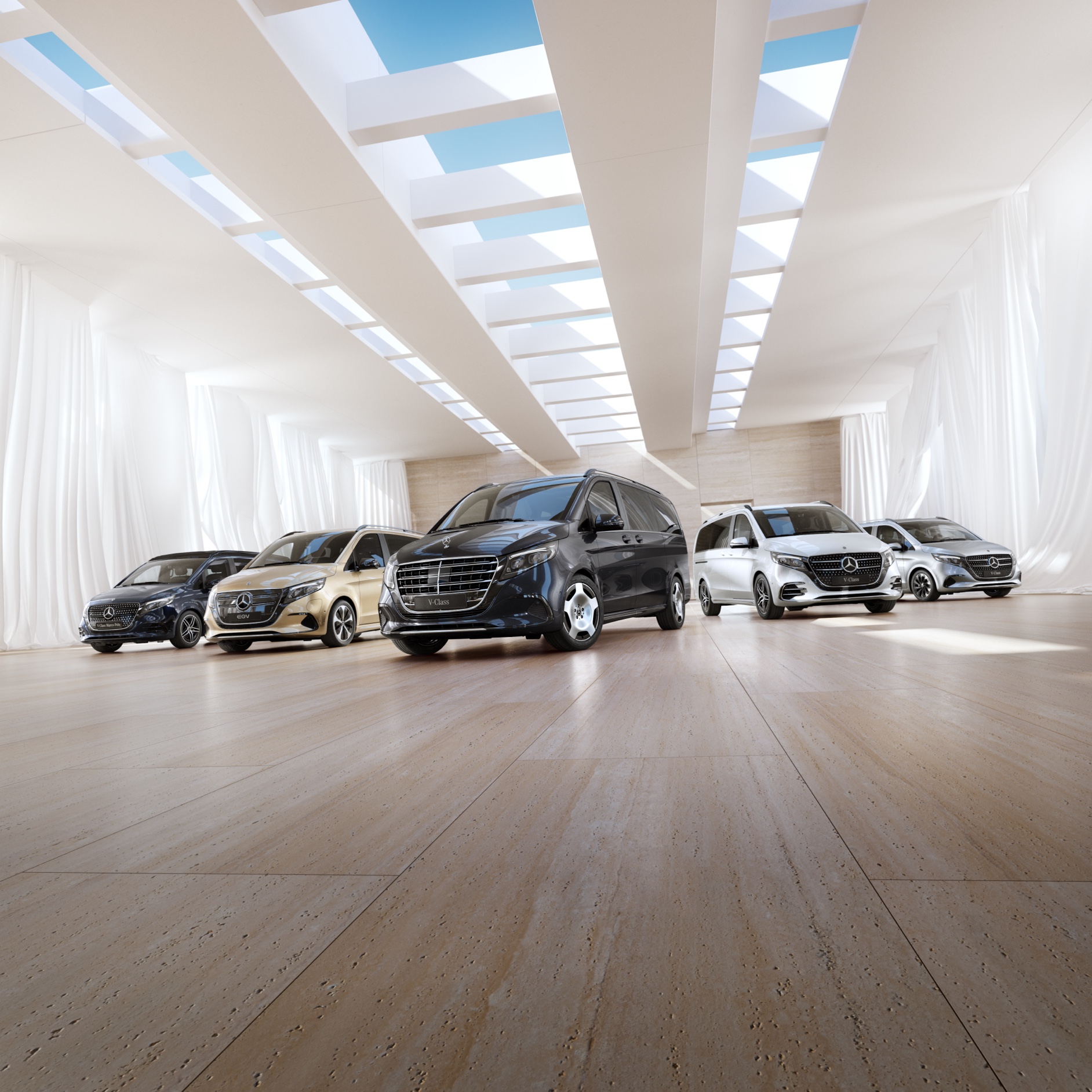 Confort | EQV | Modele Mercedes-Benz Vans Modelele Van și Camper Mercedes-Benz.