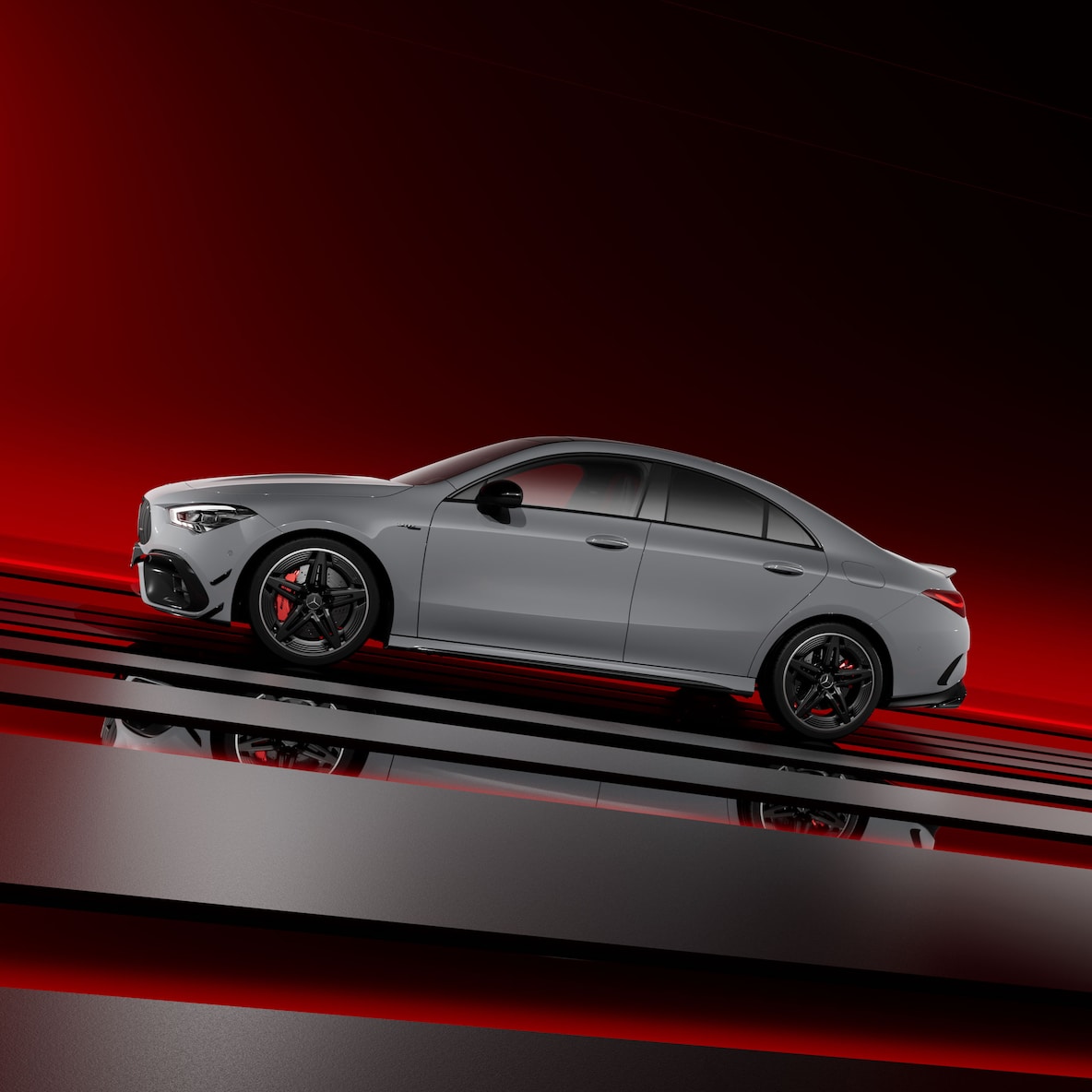 Modelul Mercedes-AMG CLA Coupé cu pachet AMG Design Plus.
