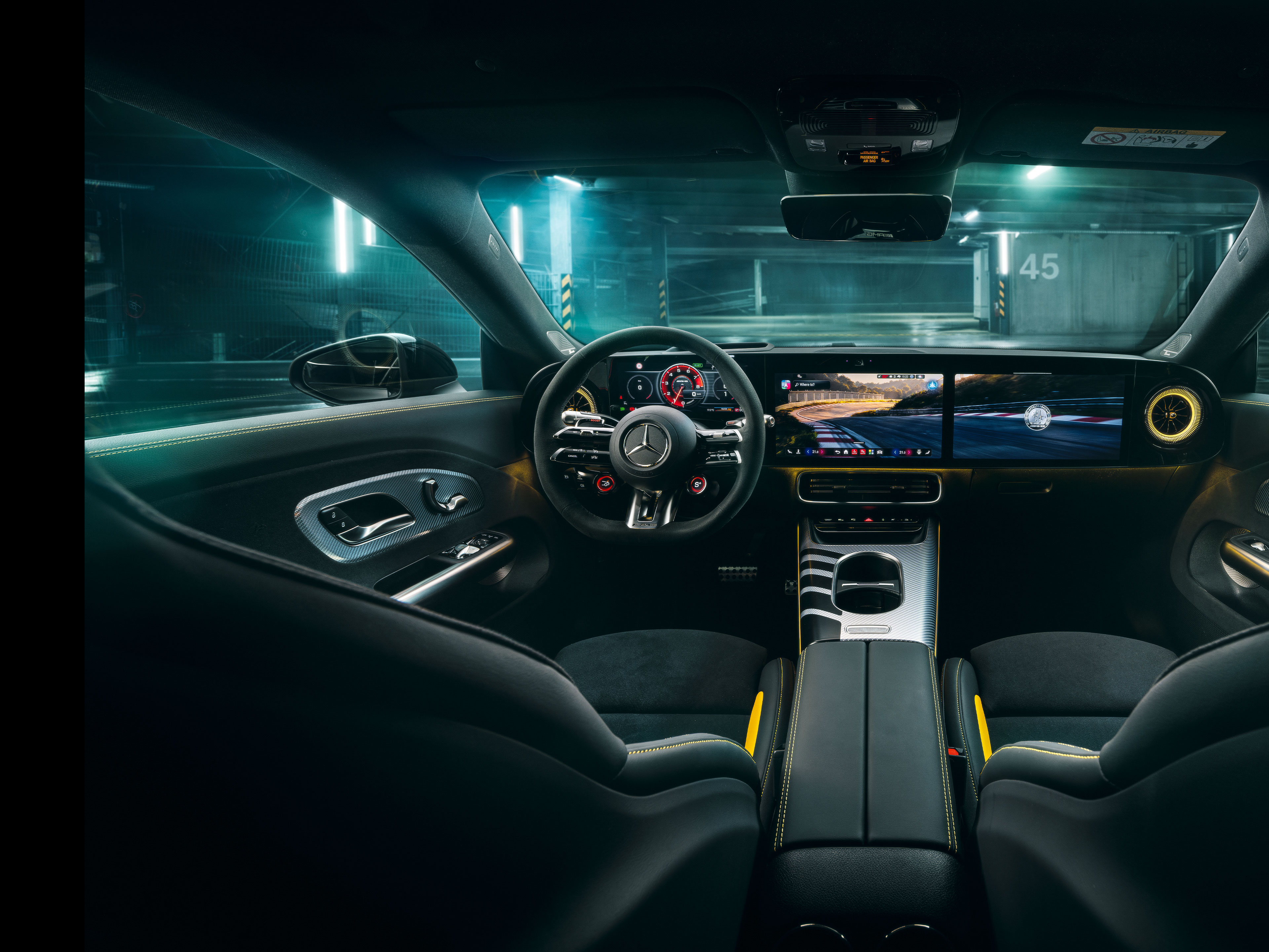 Interior | CLA | Mercedes-AMG Interiorul noului Mercedes-AMG CLA 45 4MATIC+ electric.