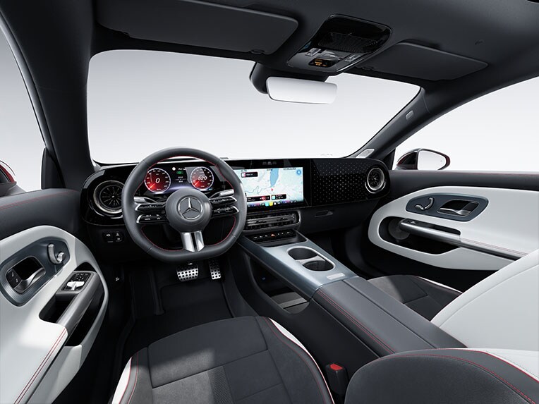 Pachet AMG Line Plus al noului CLA complet electric de la Mercedes-Benz.