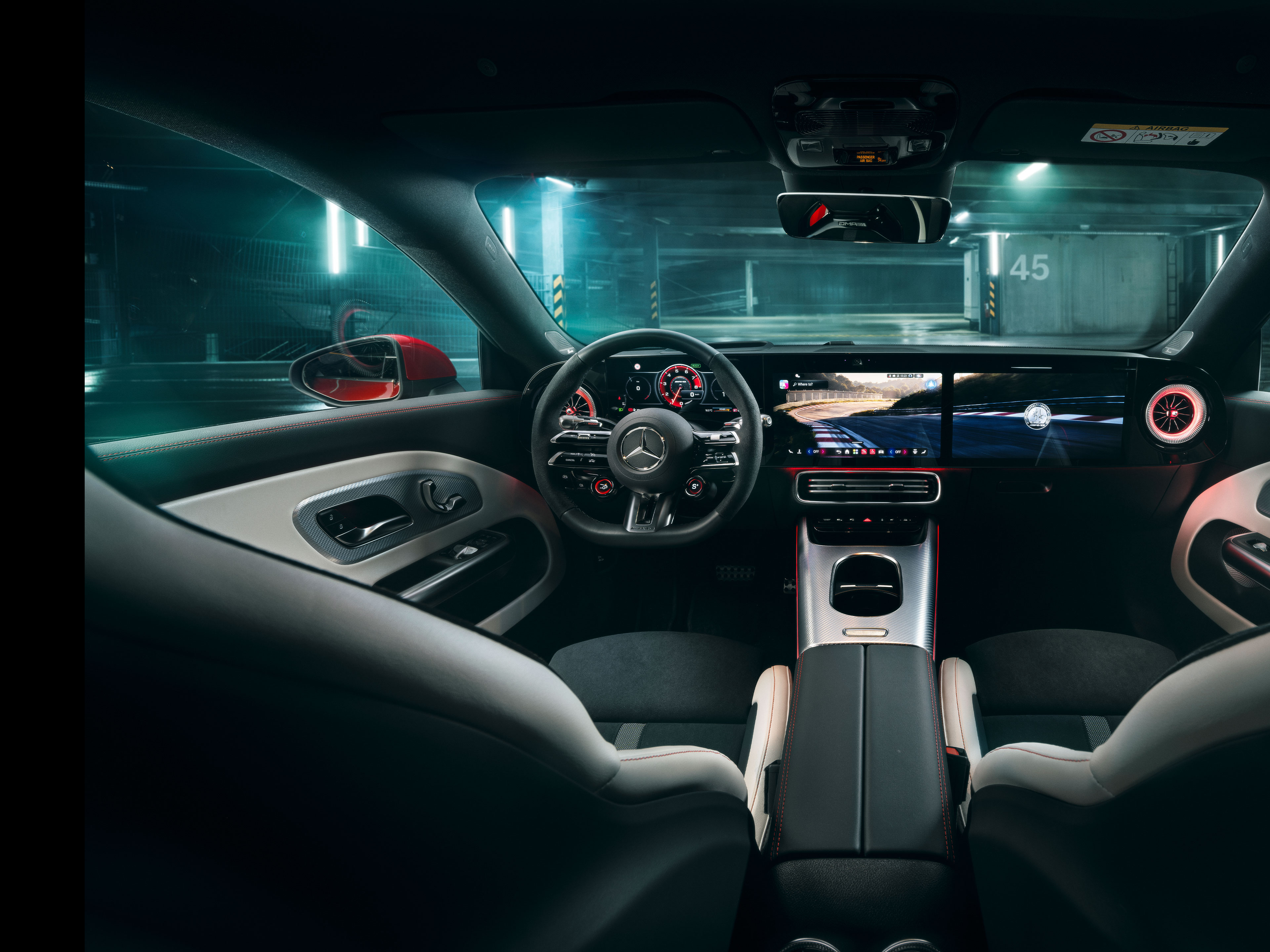 Interior | CLA Shooting Brake | Mercedes-AMG Interiorul noului Mercedes-AMG CLA 45 4MATIC+ Shooting Brake electric.