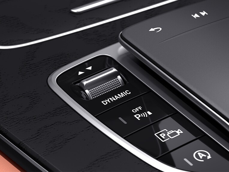 O reprezentare a DYNAMIC SELECT din modelul Mercedes-Benz CLS.