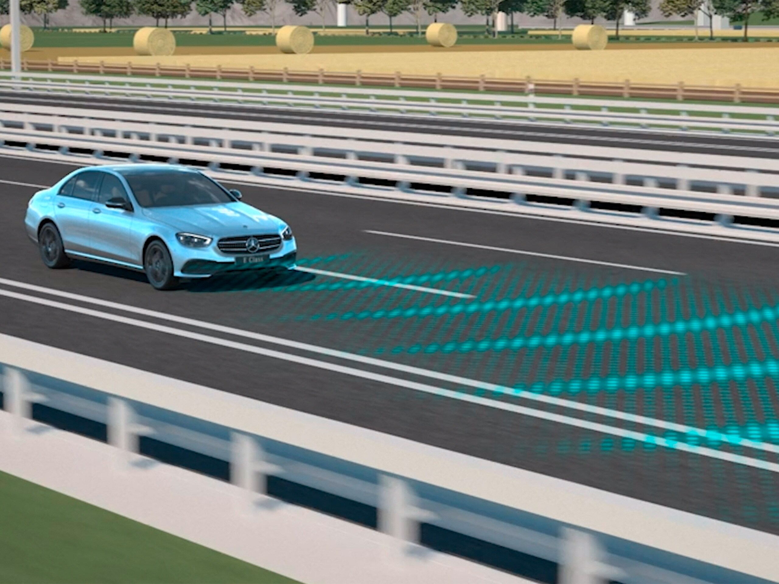 Videoclipul prezintă funcționarea asistentului activ pentru păstrarea distanței între autovehicule DISTRONIC la modelul Mercedes-Benz CLS Coupé.