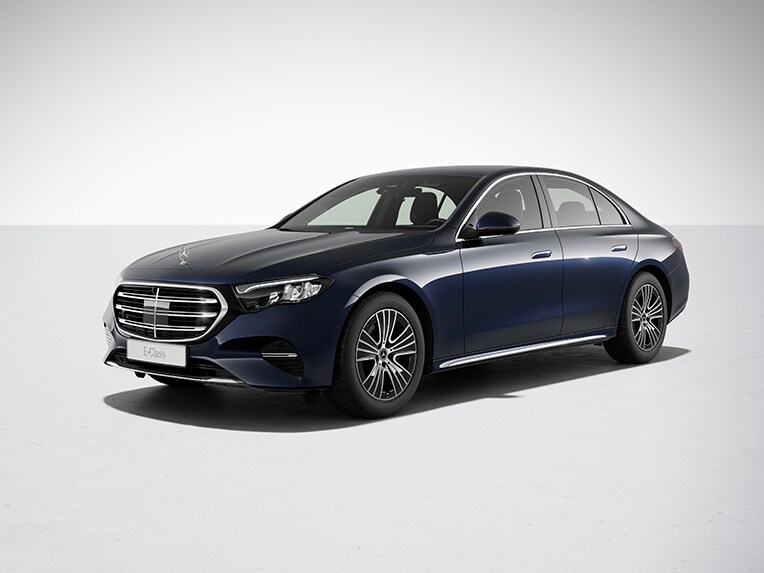 Exteriorul noului model Clasa E limuzină de la Mercedes-Benz cu linia de echipare EXCLUSIVE.
