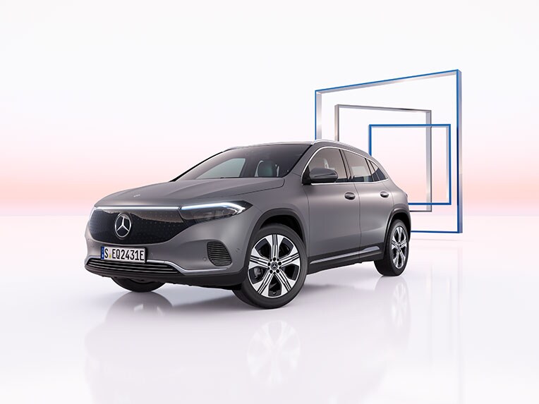 Modelul EQA de la Mercedes-Benz cu linia de echipare Progressive.