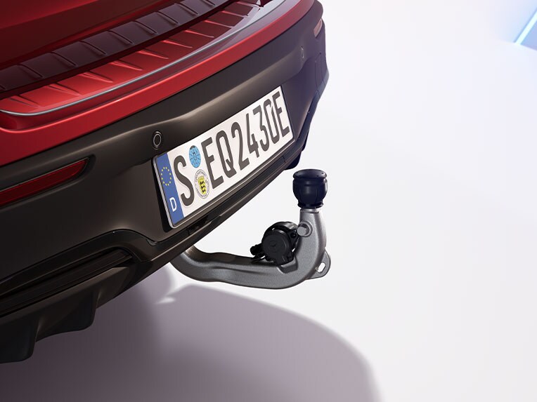 Dispozitivul de remorcare cu stabilizare remorcă ESP® al noului model EQB de la Mercedes-Benz.