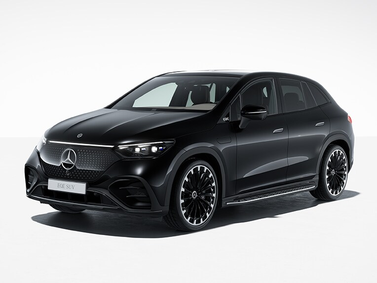 Exteriorul noului model EQE SUV de la Mercedes-Benz în linia de echipare AMG Line.