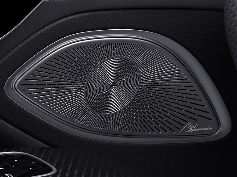 O vedere detaliată a habitaclului modelului EQS Limuzină de la Mercedes-Benz.