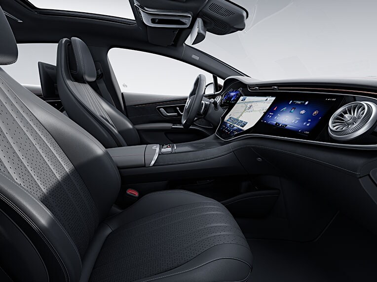 Linia AMG în interiorul modelului EQS Limuzină.