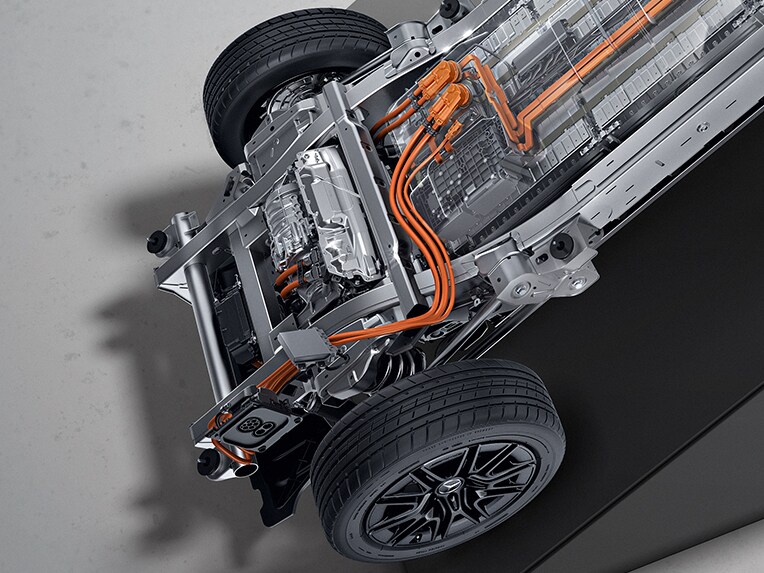 Condiționarea preliminară a bateriei în modelul Clasa G complet electric de la Mercedes-Benz.