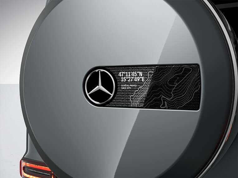 Modelul Clasa G complet electric de la Mercedes-Benz cu pachetul MANUFAKTUR Schöckl Design.