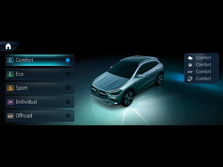 DYNAMIC SELECT în noul model Mercedes-Benz GLA