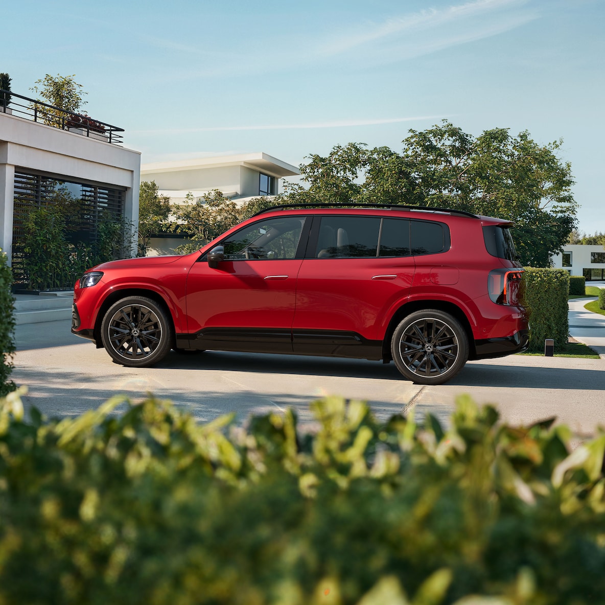 Exteriorul GLB de la Mercedes-Benz.