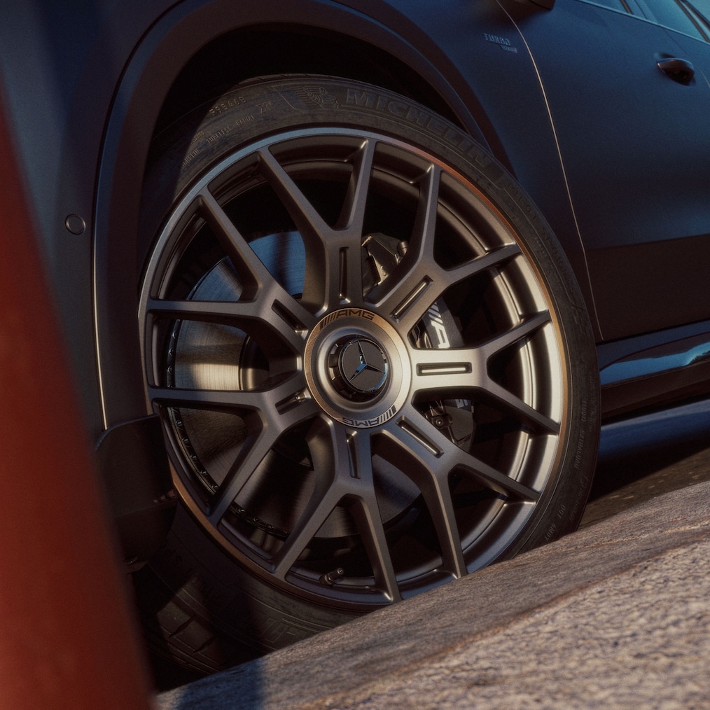 Jantele forjate de 53,3 cm (21") ale noului model Mercedes-AMG GLC Coupé.