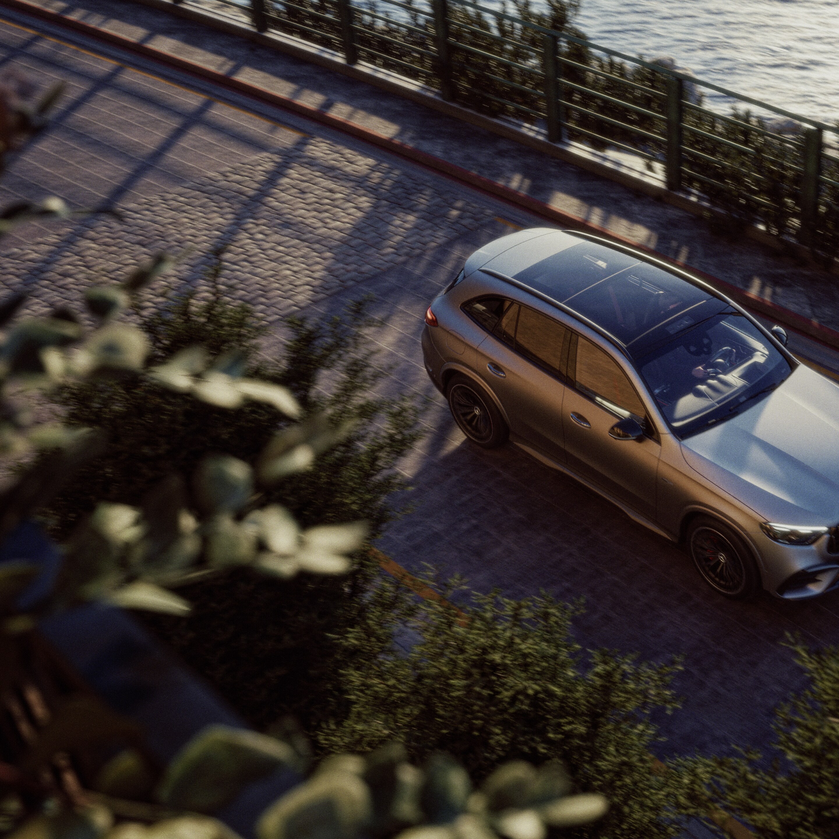 Exteriorul noului Mercedes-AMG GLC SUV.