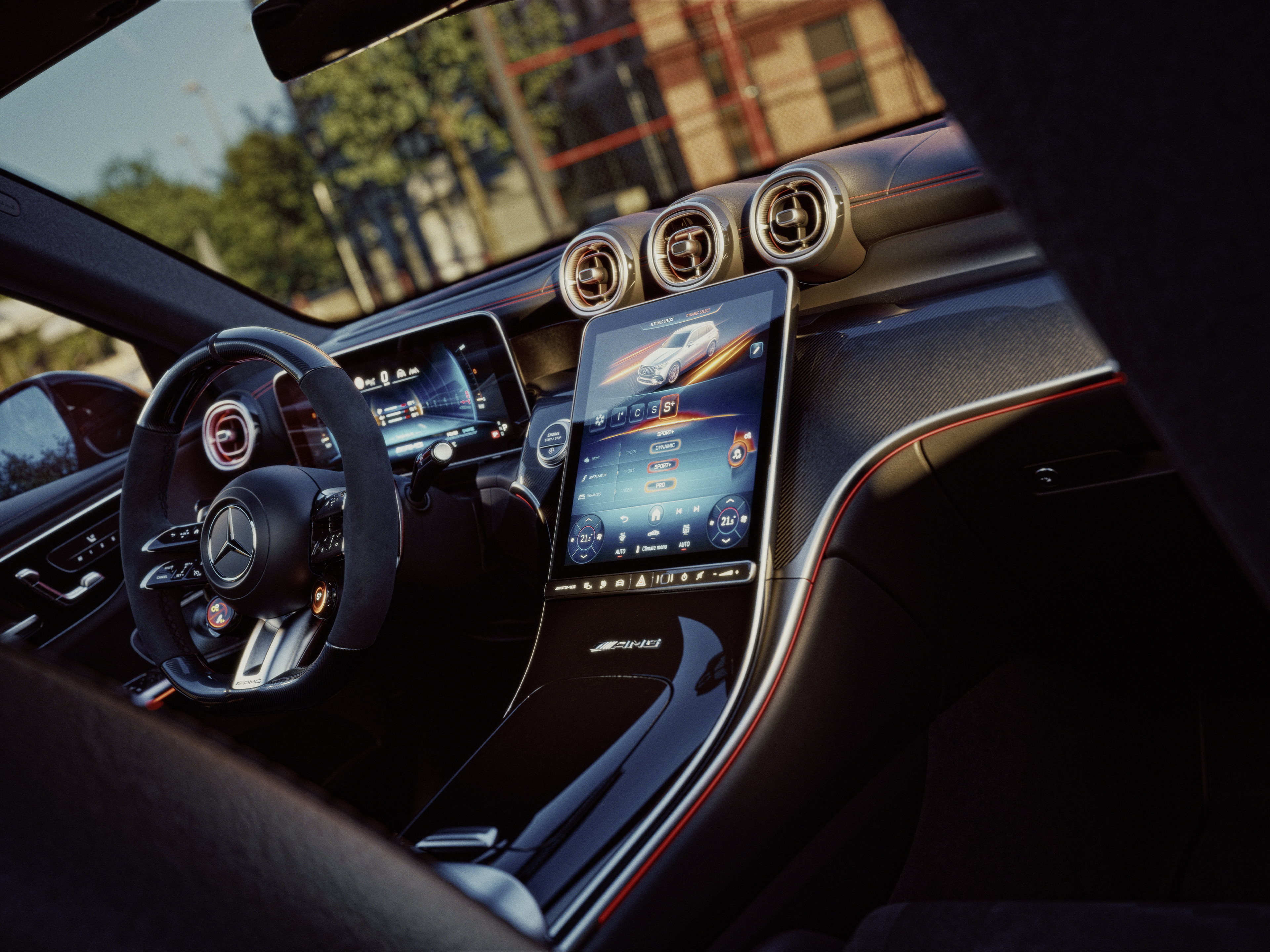 Interior | GLC | Mercedes-AMG Interiorul noului Mercedes-AMG GLC SUV.