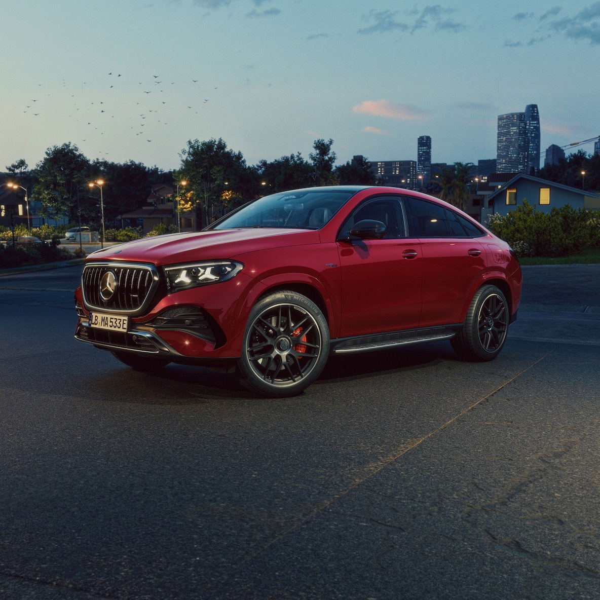 Designul Coupé sportiv al modelului Mercedes-AMG GLE Coupé.