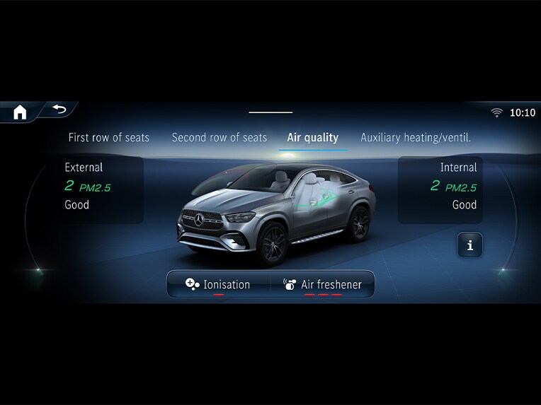 ENERGIZING AIR CONTROL al noului model Mercedes-Benz GLE Coupé.