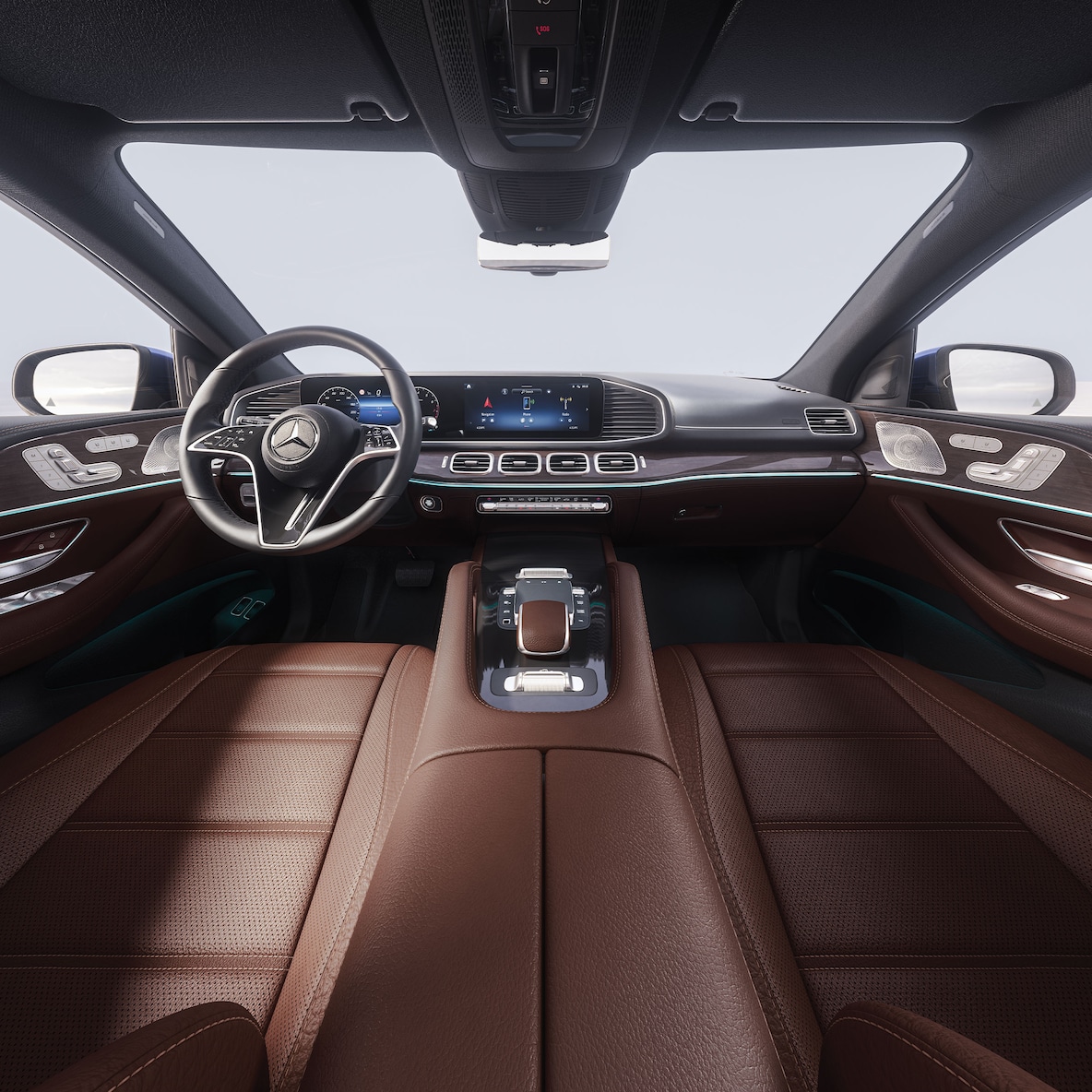 Interiorul modelului Mercedes-Benz GLE Coupé.