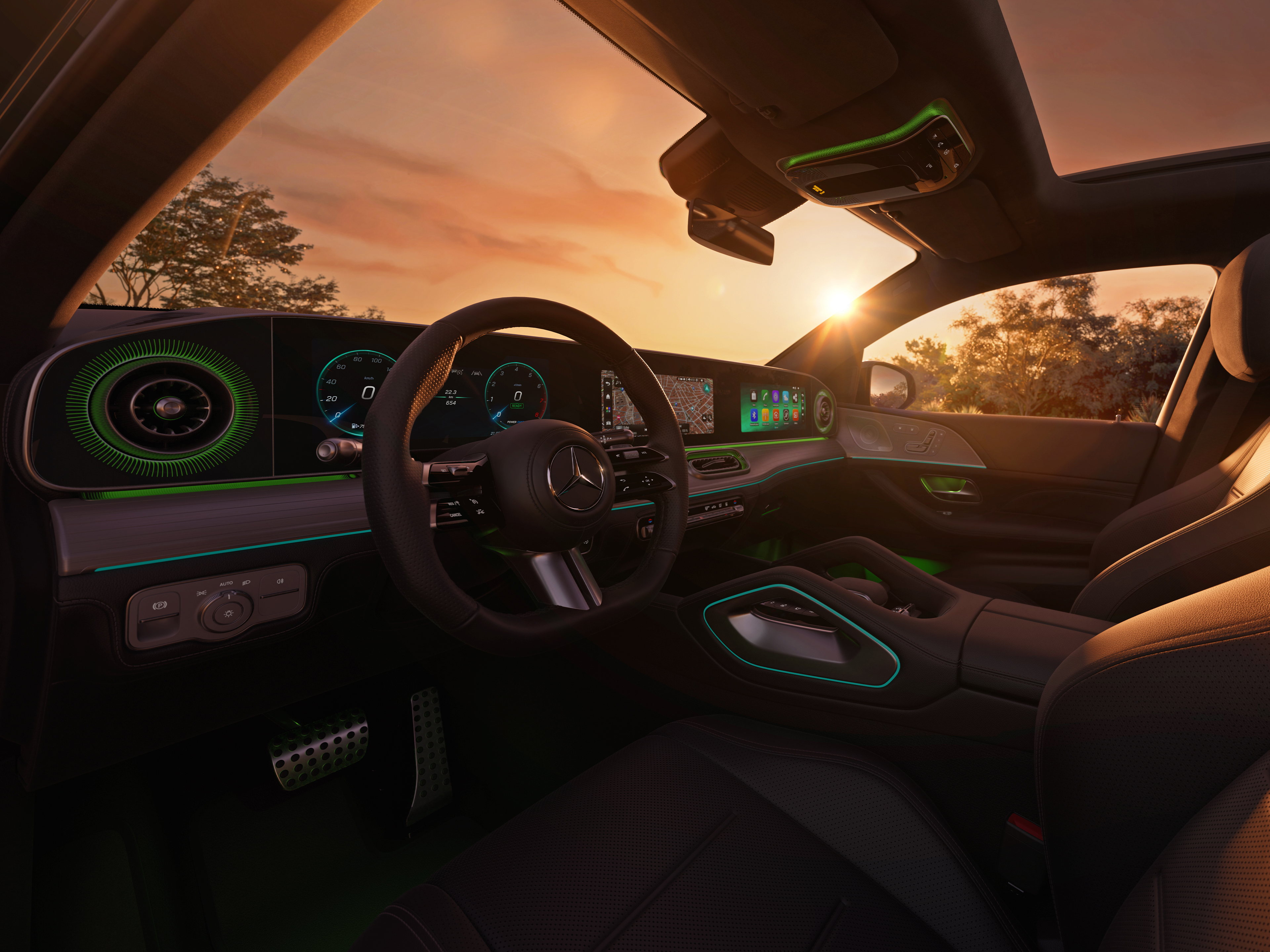 Interior | Modelul GLE Coupé | Mercedes-Benz Interiorul noului GLE Coupé.
