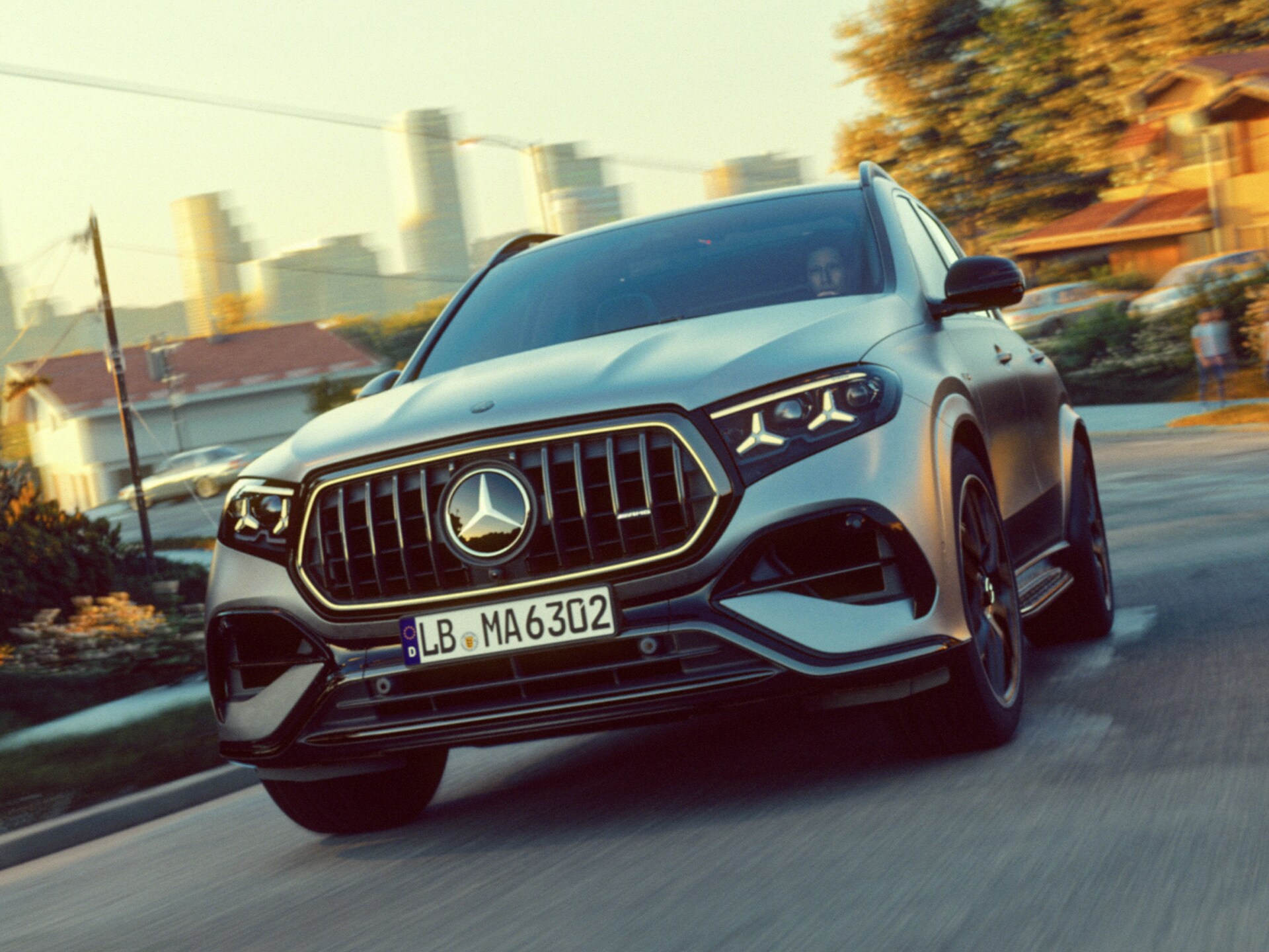 Noul design frontal al modelului Mercedes-AMG GLE 63 S SUV.