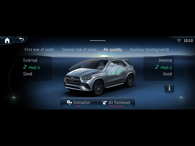 O ilustrare a ENERGIZING AIR CONTROL din modelul Mercedes-Benz GLE SUV.