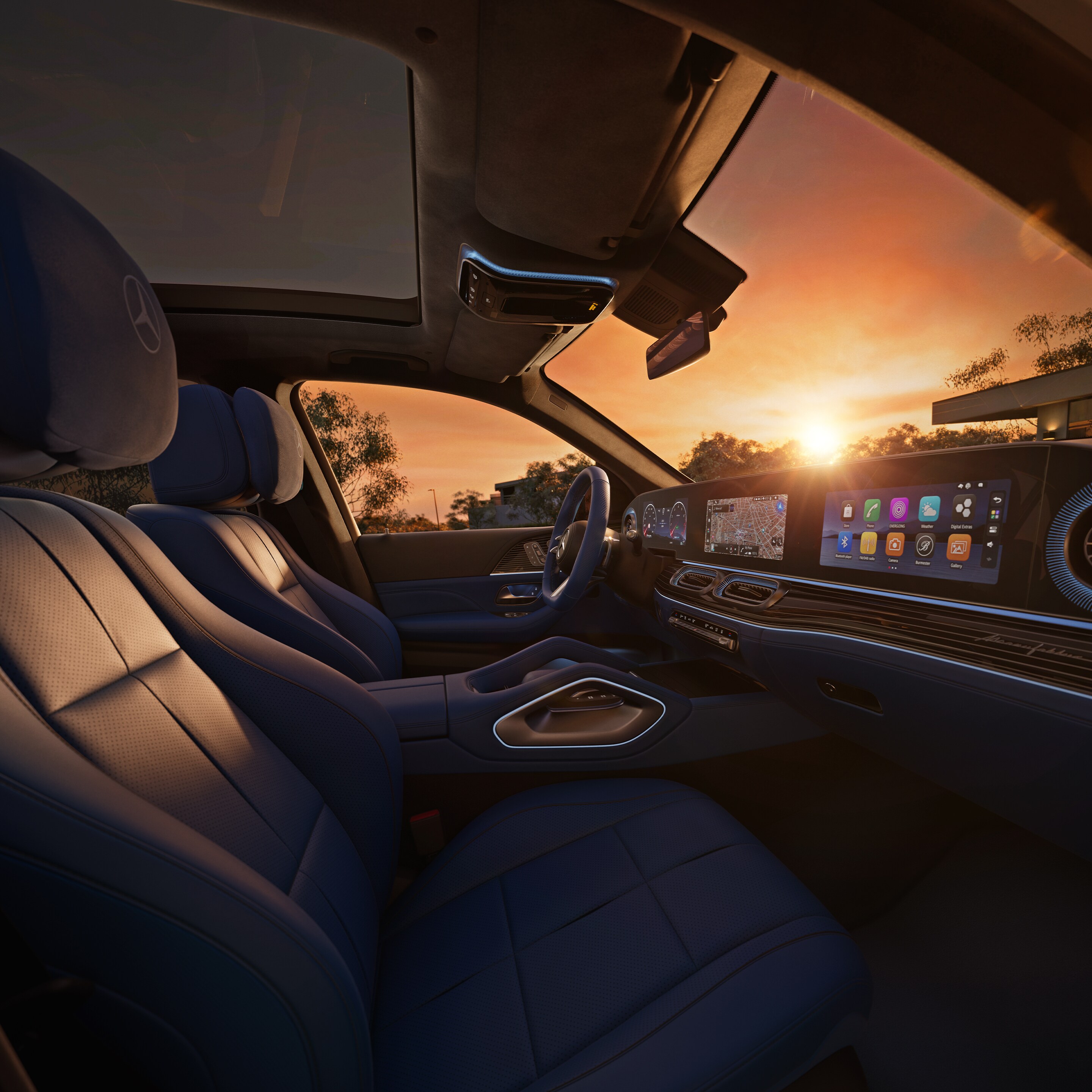 Interiorul noului GLE.