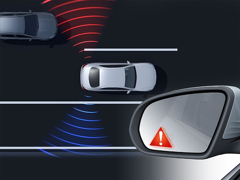 Asistentul activ pentru unghi mort al noului model GLS de la Mercedes-Benz.