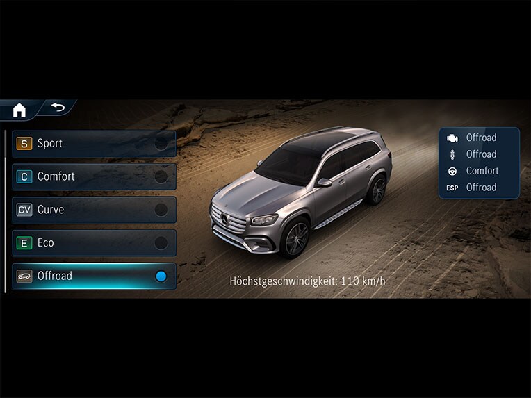 DYNAMIC SELECT în noul GLS de la Mercedes-Benz.