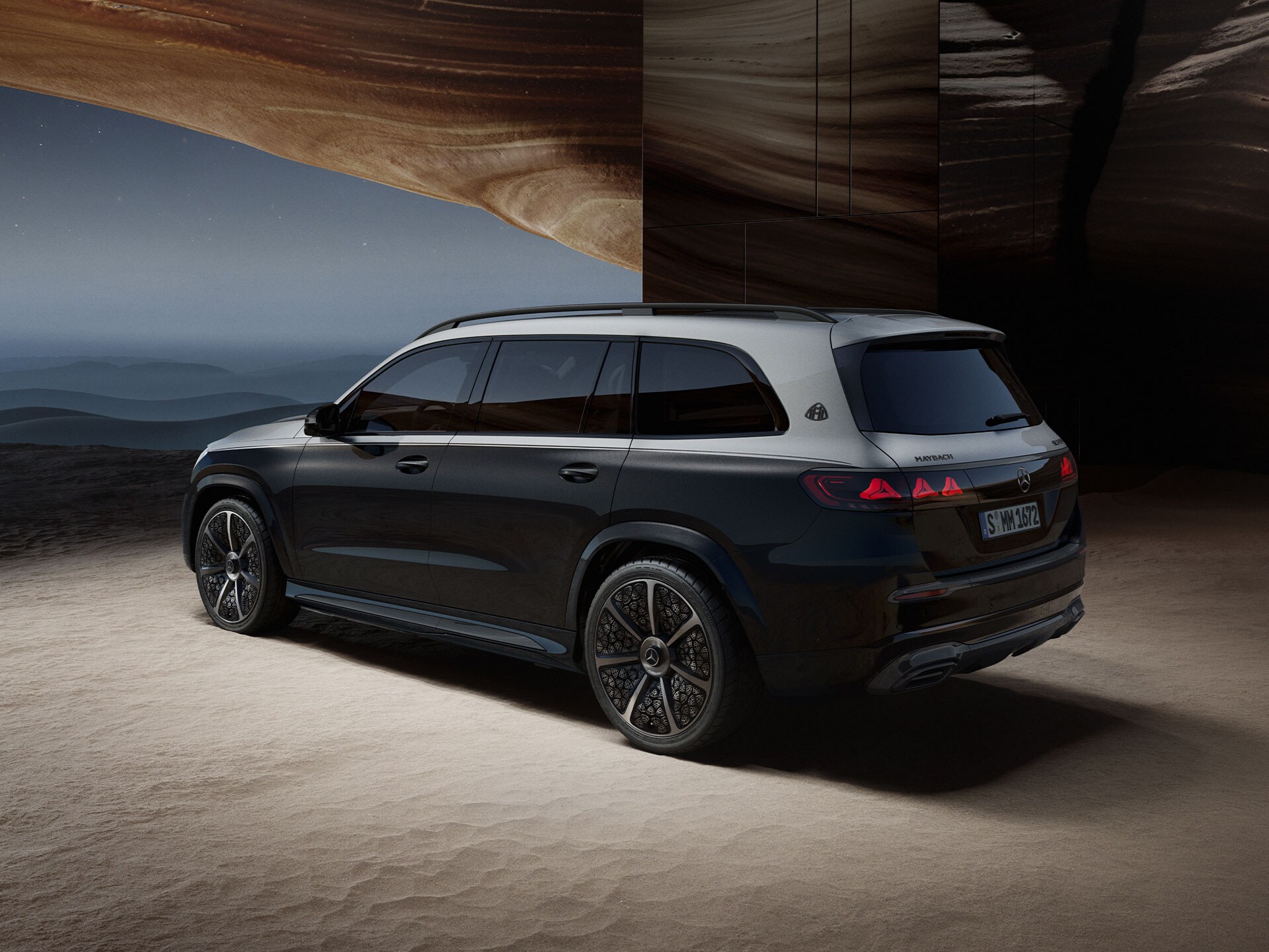 Modelul GLS de la Mercedes-Maybach cu Night Series.