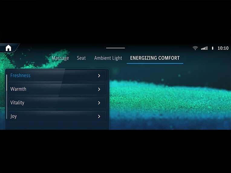 Modul de funcționare al pachetului ENERGIZING Plus din modelul Mercedes-Maybach GLS.