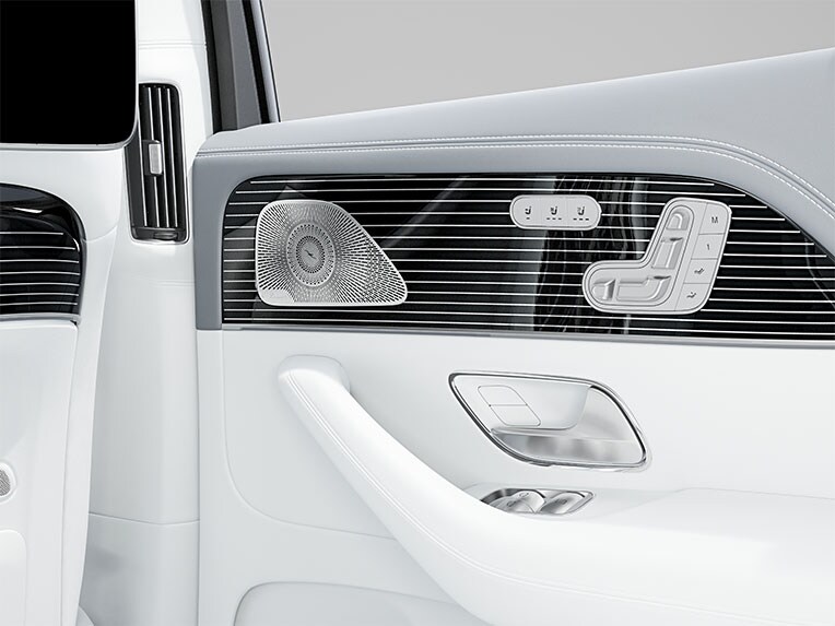 Interiorul modelului Mercedes-Maybach GLS cu pachetul piele MANUFAKTUR Exclusiv.