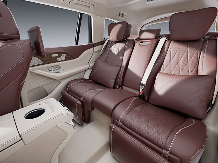 Interiorul Mercedes-Maybach GLS cu pachetul piele MANUFAKTUR.