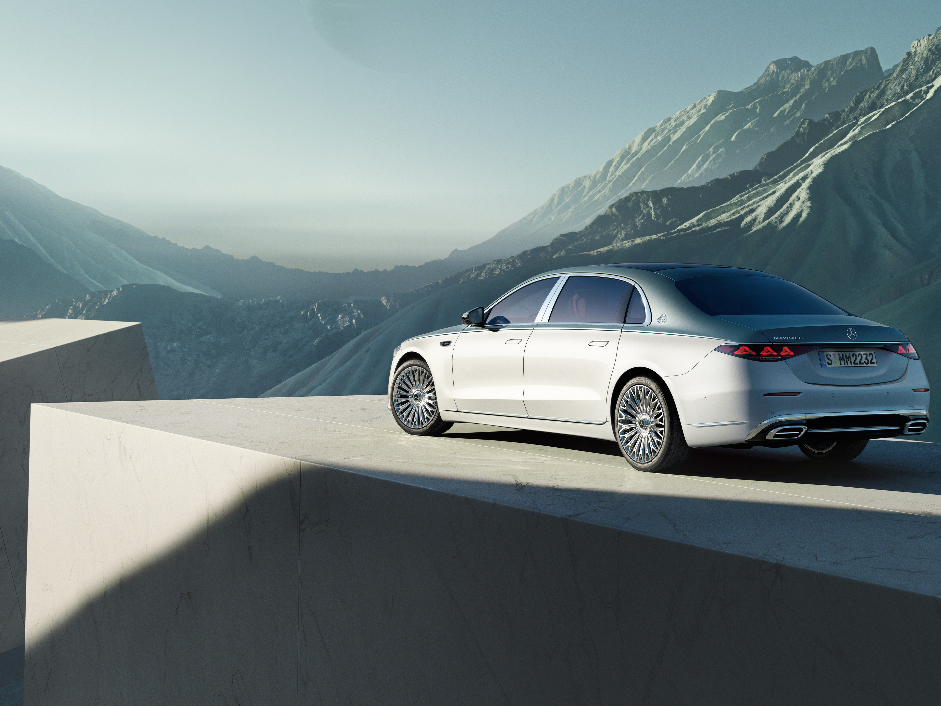 Clasa S | Marcă emblematică | Mercedes-Maybach Perspectivă laterală a modelului Mercedes-Maybach Clasa S.