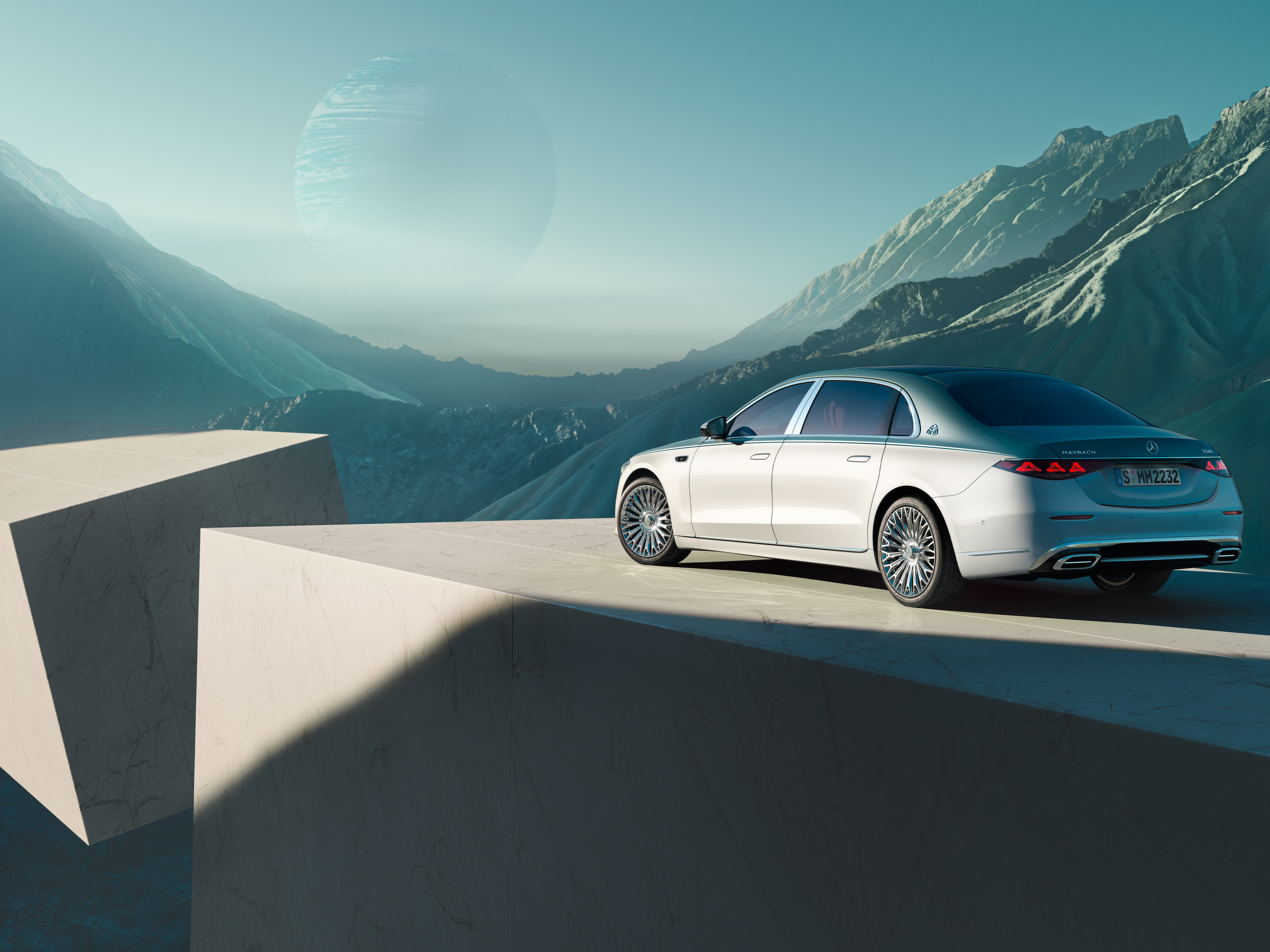 Clasa S | Marcă emblematică | Mercedes-Maybach Perspectivă laterală a modelului Mercedes-Maybach Clasa S.