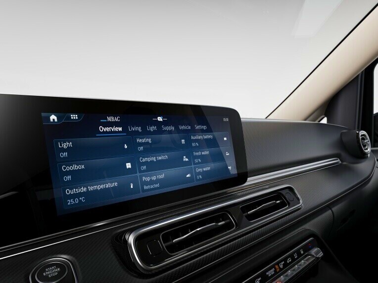 Mercedes-Benz Advanced Control (MBAC) îți transformă mașina Marco Polo clasa V într-o casă mobilă inteligentă.