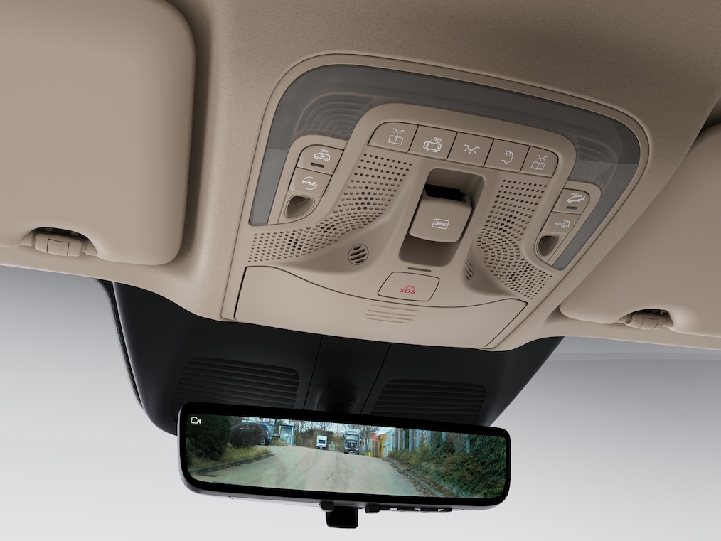 Oglinda interioară digitală din modelul Clasa V Marco Polo HORIZON.