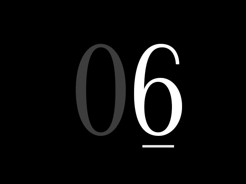 Un mare număr „06”.